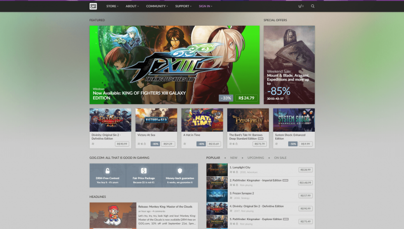 Green Man Gaming  Compre jogos, game keys e jogos digitais para PC agora