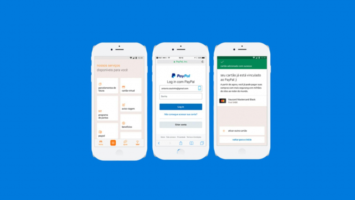 Clientes do Itaú podem usar PayPal diretamente pelo app do banco