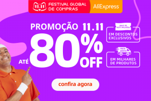 Aliexpress realiza Festival Global de Compras com até 80% OFF