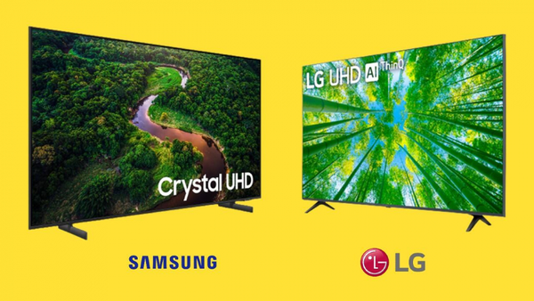 Capa do artigo LG UQ8050 vs Samsung CU8000: qual melhor TV 4K de entrada para 2023?