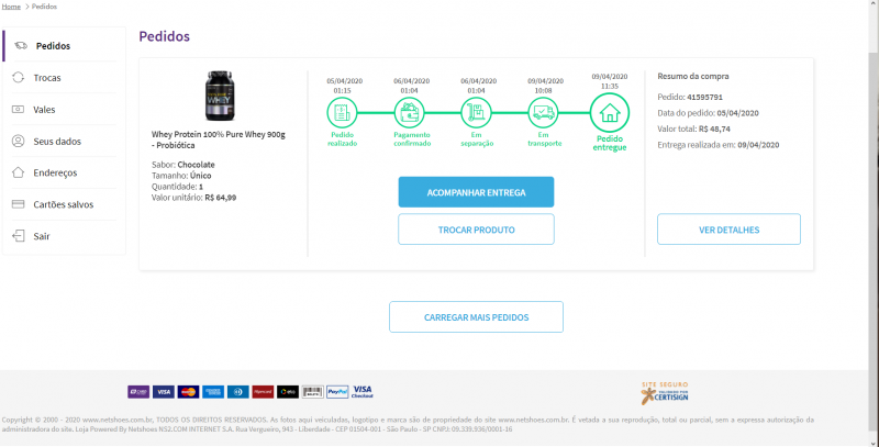 loja netshoes é confiavel